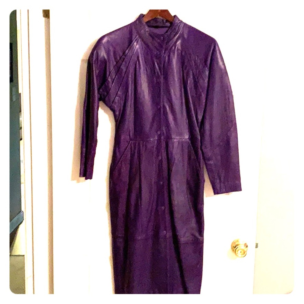 Vintage NorthBeach by Michael Hoban leather dress